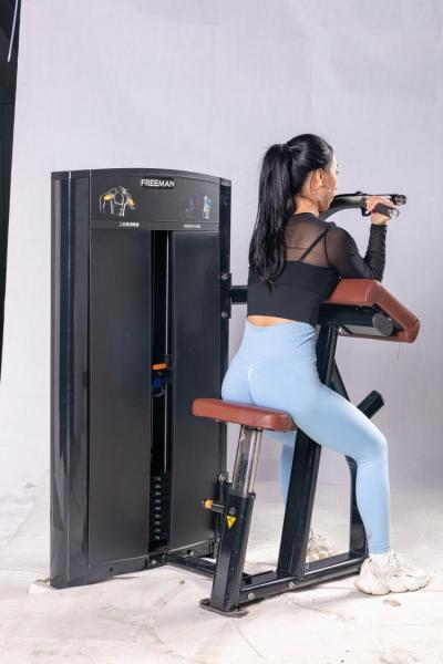 Seated Bicep Curl Pin Loaded Machine Has Self-aligning Handles Commercial Pin Loaded Strength Gym Equipment