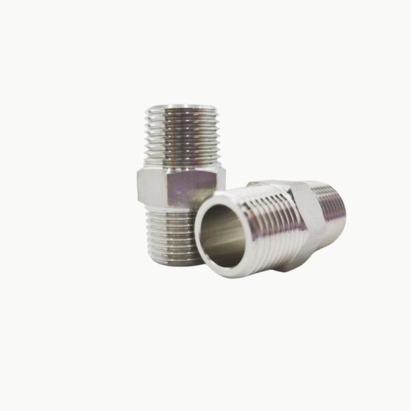 Aço inoxidável 1/4 de polegada 1/2 de polegada fio mamilo para instalações de encanamento Modelo NO. mamilo
