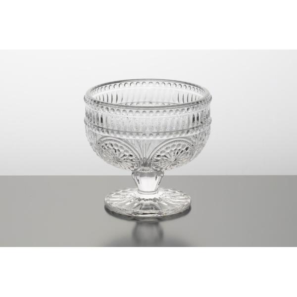 Ice Cream Vintage Glass Dessert Bowls Embossed 11 Oz Machine Pressed 315ml