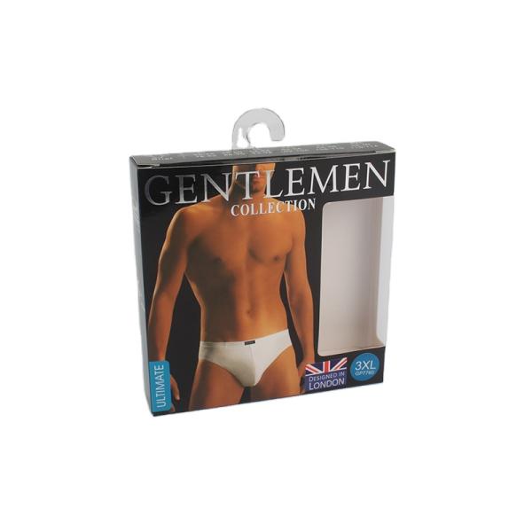 Clear Window Sexy Underwear for Women and Men Panty Packaging Box with Buckle for Socks and Fur Use