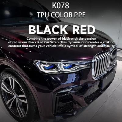K078 TPU noir rouge couleur peinture automobile film de protection autocollant design wrap