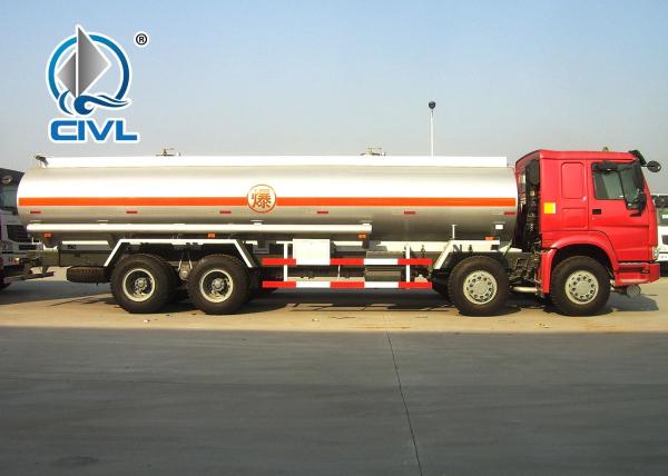 New HOWO Fuel Tank Truck Manual 30000L Oil Tanker Truck 8X4 371hp Engine Best Quality