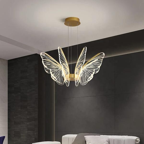 Hanging Lamp Pendant Lighting Led Butterfly seagull Pendant Lamp for Living Room Dinning Room or Restaurant