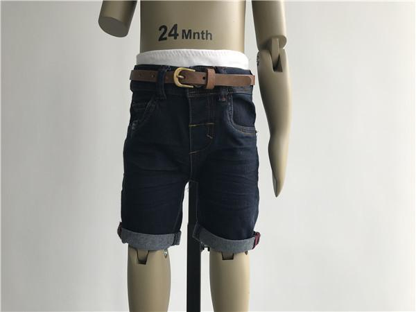 Pristine Dark Wash Kids Denim Shorts Size Customized TW80861 TW80862