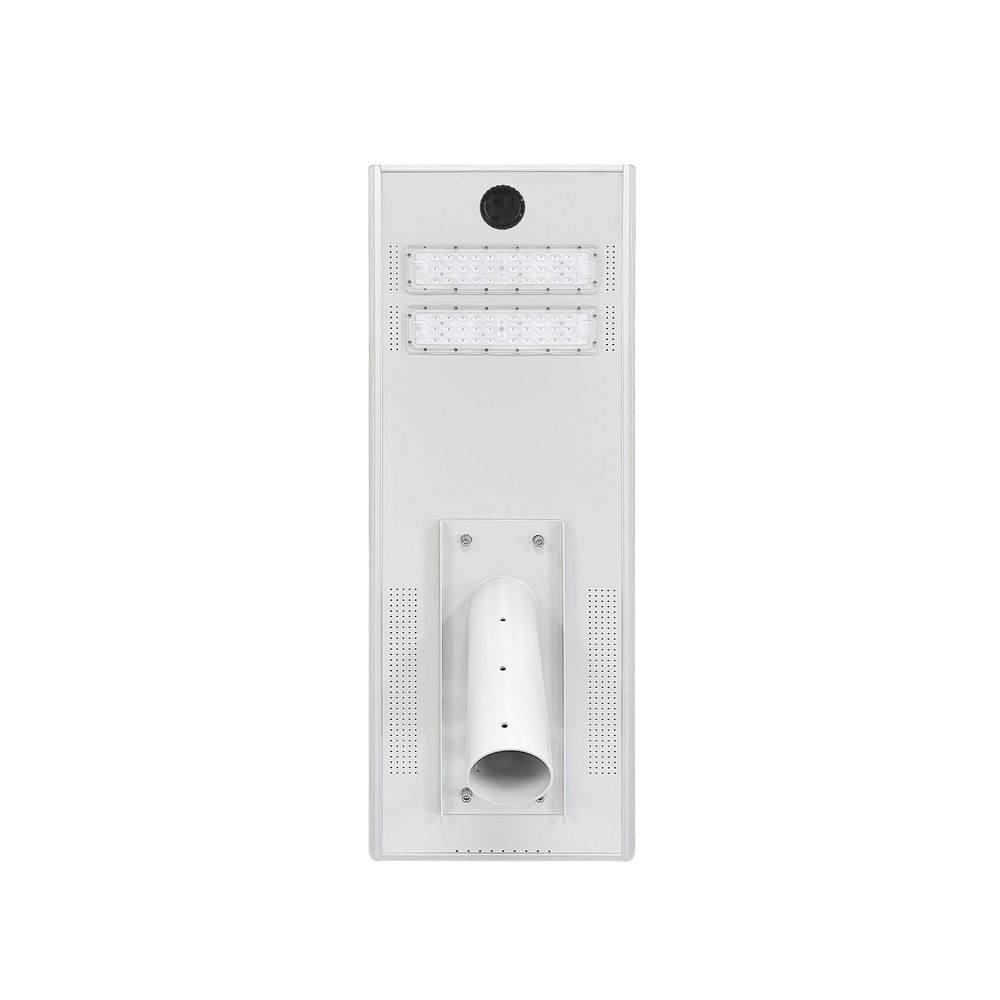 Premium 100W Dual Module White Solar Street Lamp Motion Sensor Dusk to Dawn IP65