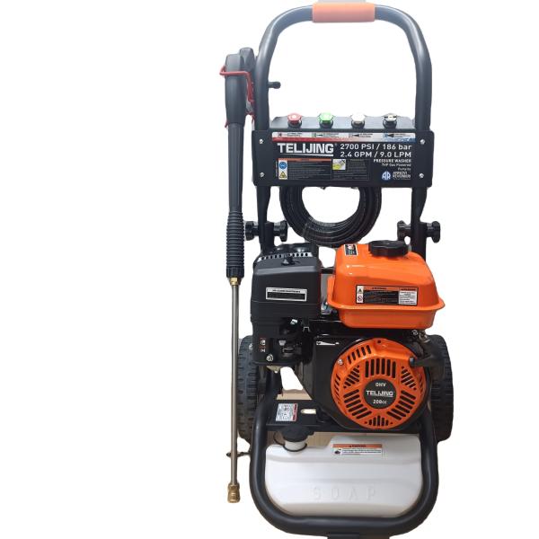 Manufacture 4 Stroke 2700psi/186bar Gasoline High Pressure Car Washer with Axial Pump
