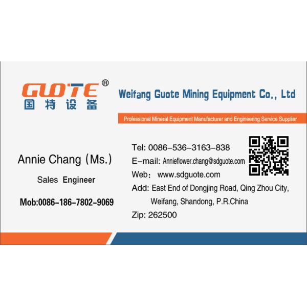 Оборудование для обработки полезных ископаемых получает лучшее для производства искусственного песка GUOTE