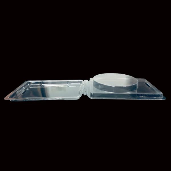 Custom PET Clamshell Nail Boxes Hinged Blister Packaging