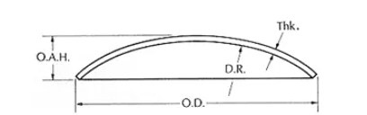 ASME 2 To 1  SS304 Spherical Heads Elliptical Dish End Domes Head For Boiler PED