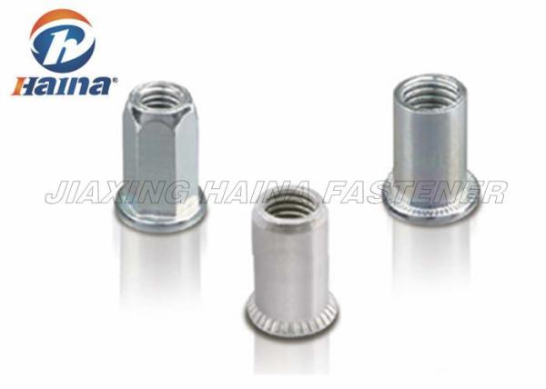 Zinc Plated Carbon Steel M5-M20 Flat Head Half or Full Hex Body Rivet Nut​