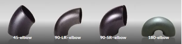 Батт ASME B16.9 сварил локоть черноты штуцеров трубы SCH10 SCH20 STD SCH40 SCH80 стальной