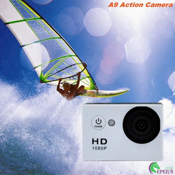 900mAh Battery 1080P HD Action Camera Underwater 30M H.264 HDMI A9 140° Wide Angle Lens