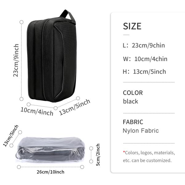 Bolso de higiene personalizado para viajes Bolso Eco-friendly Organizador cosmético colgante 3 capas