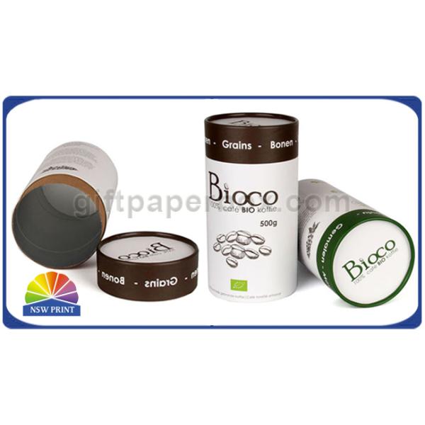 Aluminum Foiling Inside Paper Packaging Tube / Cardboard Cylinder Packaging Box