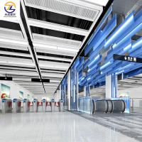 Décoration intérieure plafond en alliage d'aluminium enduit en poudre, ignifuge et insonorisé