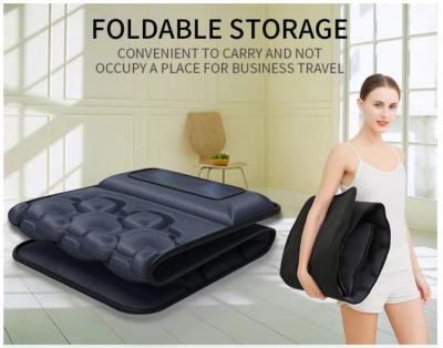 10 motors Full body vibration massage mat mattress relax and Shiatsu massage pillow with soft cover