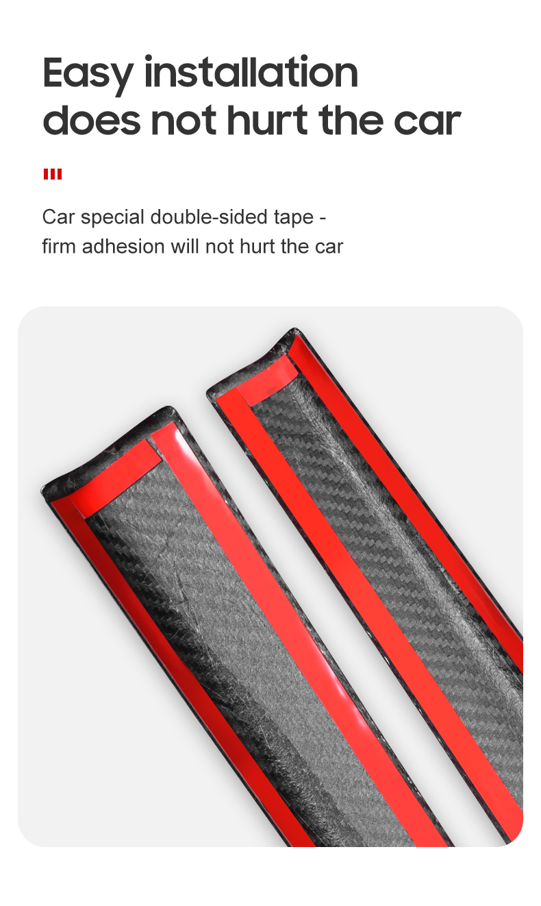 Dry Carbon Fiber Car Exterior Threshold Protector for Lexus RC 2015-2019 Year