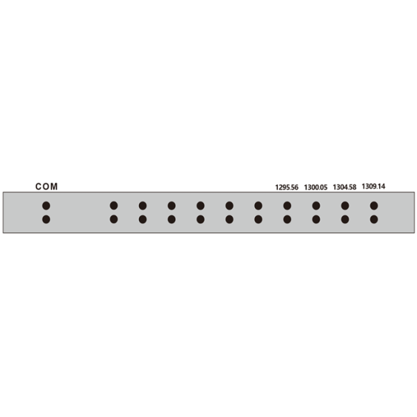 4CH LAN WDM Module 1295.56 1300.05 1304.58 1309.14nm O Band LWDM Mux Demux FC UPC ABS Box for Optical Network