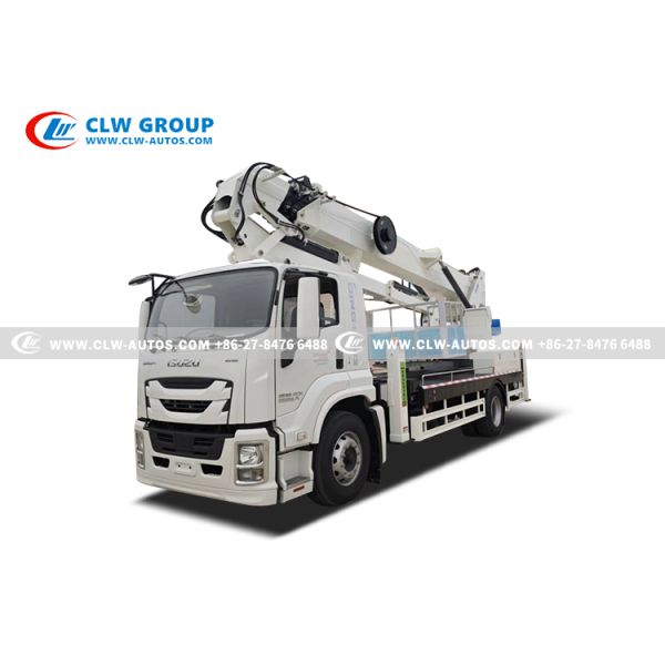 ISUZU GIGA 34-Meter Insulated Aerial Work Truck with Dielectrically Insulated Bucket and Articulated Folding Arm