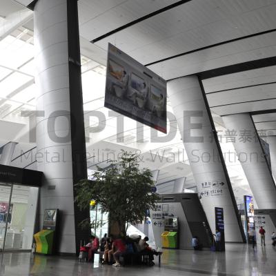 Acoustic Metal False Ceiling Suspension System Aluminum Profile Linear Baffle Ceiling