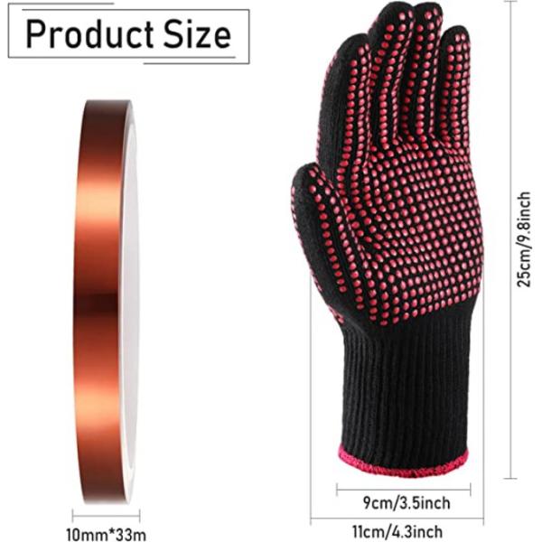 Heat Resistant Gloves with Double-Sided Silicone Design and Breathable Heat-Resistant Polyester Material for Protective Work