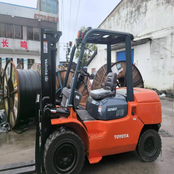 Secondhand FD50 Toyota Diesel Forklift Dealer 5 Ton