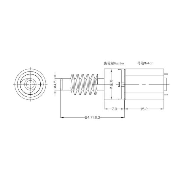 Plastic DC Planetary Gear Motor N20 Worm Gear Motor OEM ODM Available