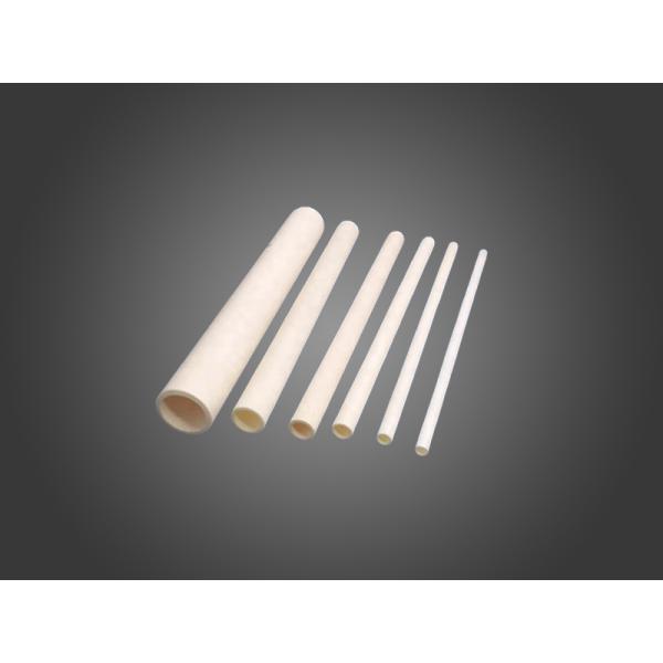 White Aluminum Nitride Ceramic Tube / Bar High Hardness Metal Cutting Tools