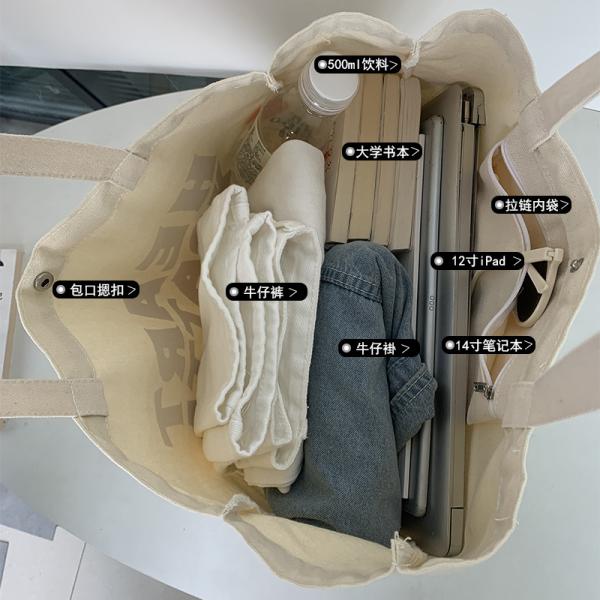 2022 Fashion Custom Women Canvas Tote Bag For Shopping with Eco-Friendly Material