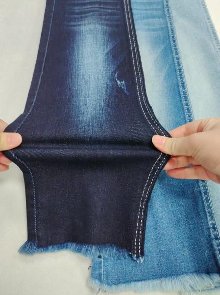 85%Cotton Siro Yarn Cross Slub 10S DARK INDIGO Denim Fabric For Jeans Or Jacket Coat