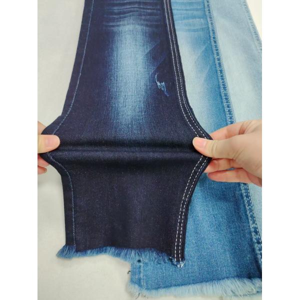 85% de algodón Siro Yarn Cross Slub 10S DARK INDIGO Tejido de denim para pantalones vaqueros o chaqueta