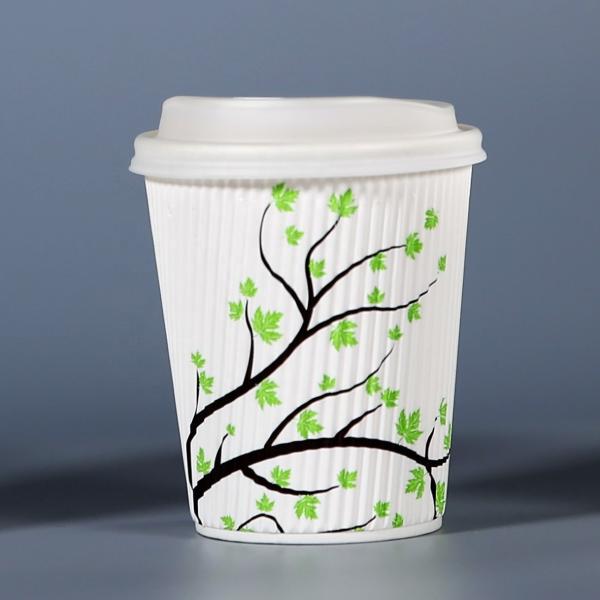 62mm/73mm/80mm/90mm/115mm Colorful Design Biodegradable CPLA Paper Lid for Coffee Cup