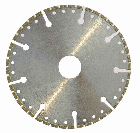 Key - Slot Electroplating Diamond Stone Cutting Blades 4- 9 Diameter