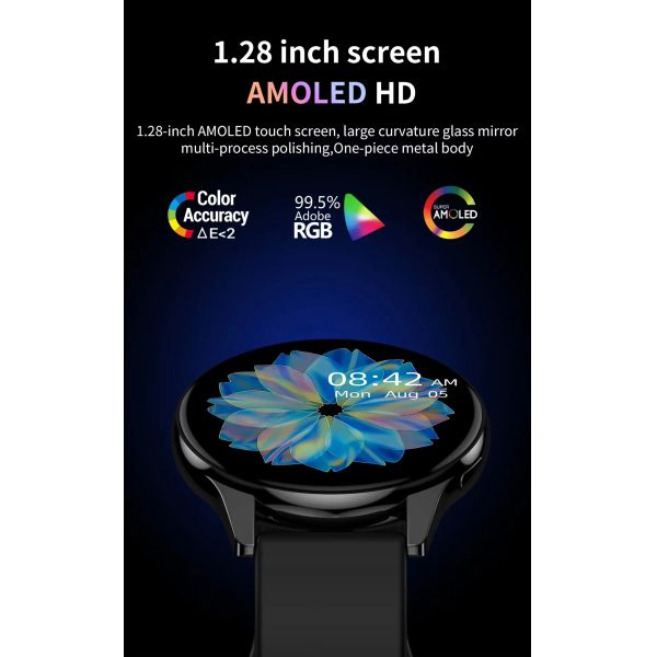 Eraysun T2 Pro Luxury SmartWatch Waterproof Women Fitness Reloj Sports Touch Screen Fashion Round Man Women Smart Watches