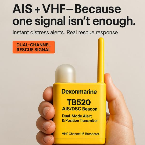 IP67 Dual Channel AIS MOB Rescue Device With VHF Voice Alert Maritime Alert Solution