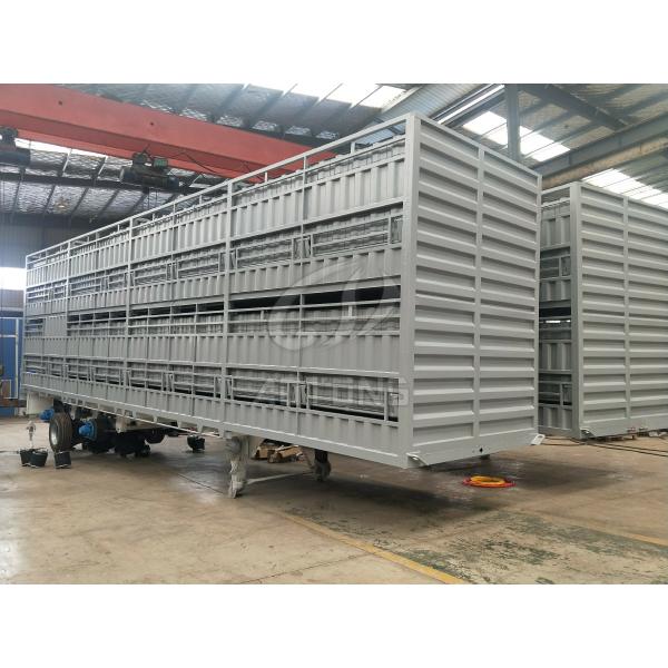 3-осевой 40T Животноводческий забор грузовой прицеп Животноводческий мини полуприцеп для фермы