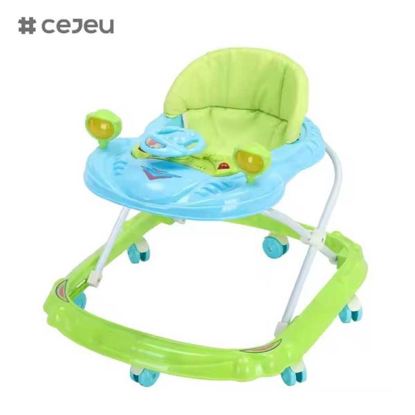 CJ-BLM-314 Baby Walker Multi-functional Anti-O-leg Anti-rollover Folding 6-18 Months Baby Start Car