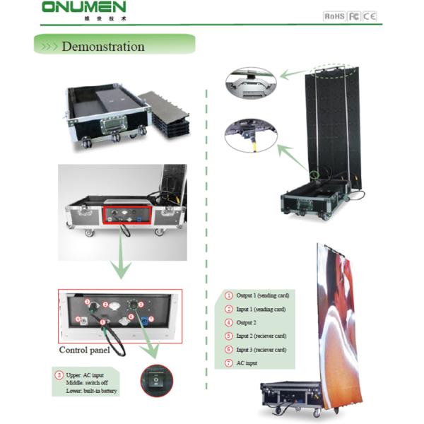 Poster Totem LED Display RGB 85kg / Units LED Screen Outdoor Advertising 3.9mm Pixel