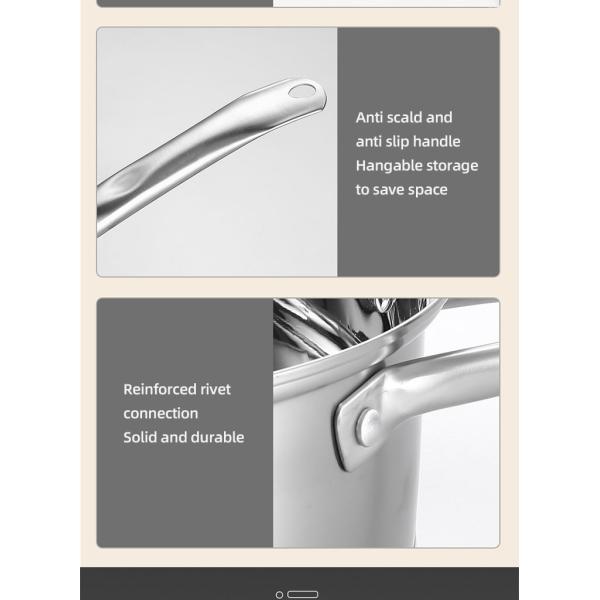 Высококачественные 3 части индукция варя бак установила прямой Cookware нержавеющей стали Ollas 304 бака установили со стеклянной крышкой