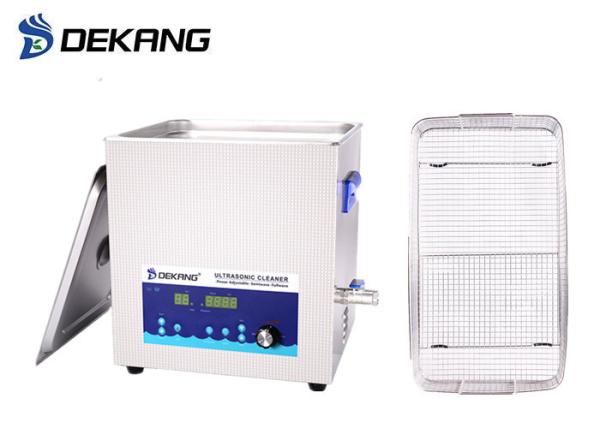 40KHz Stainless Steel Digital Ultrasonic Bath Power Adjustable For Hardware Cleaning