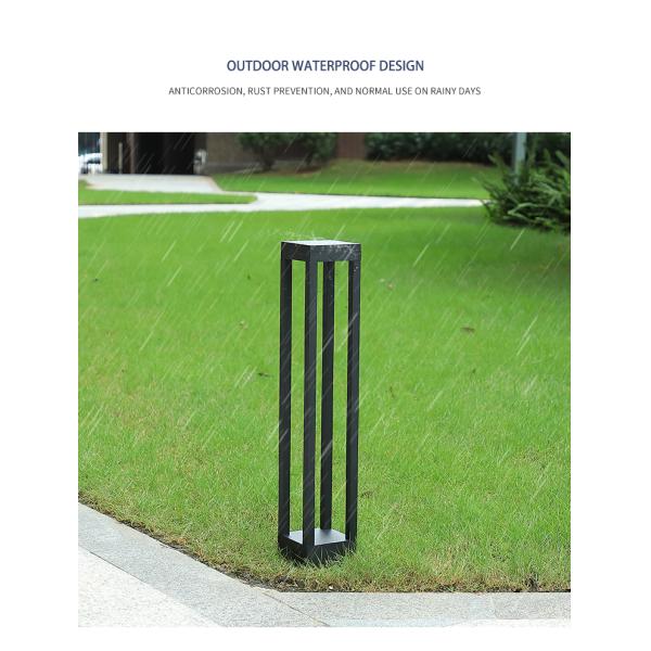 50000 Hour Working Lifetime Solar Motion Sensor Lawn Garden Lamps with Dimmer Support