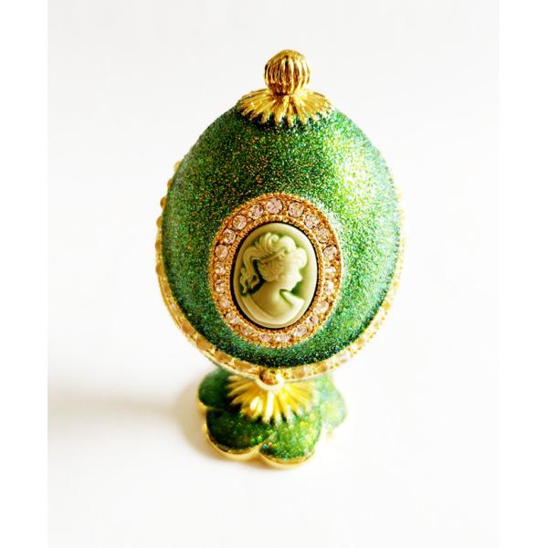 Luxury RoseFaberge Easter Eggs Jewelry Box Russian Royal Case Metal Faberge Egg Faberge Egg Jewerly Trinke t Box