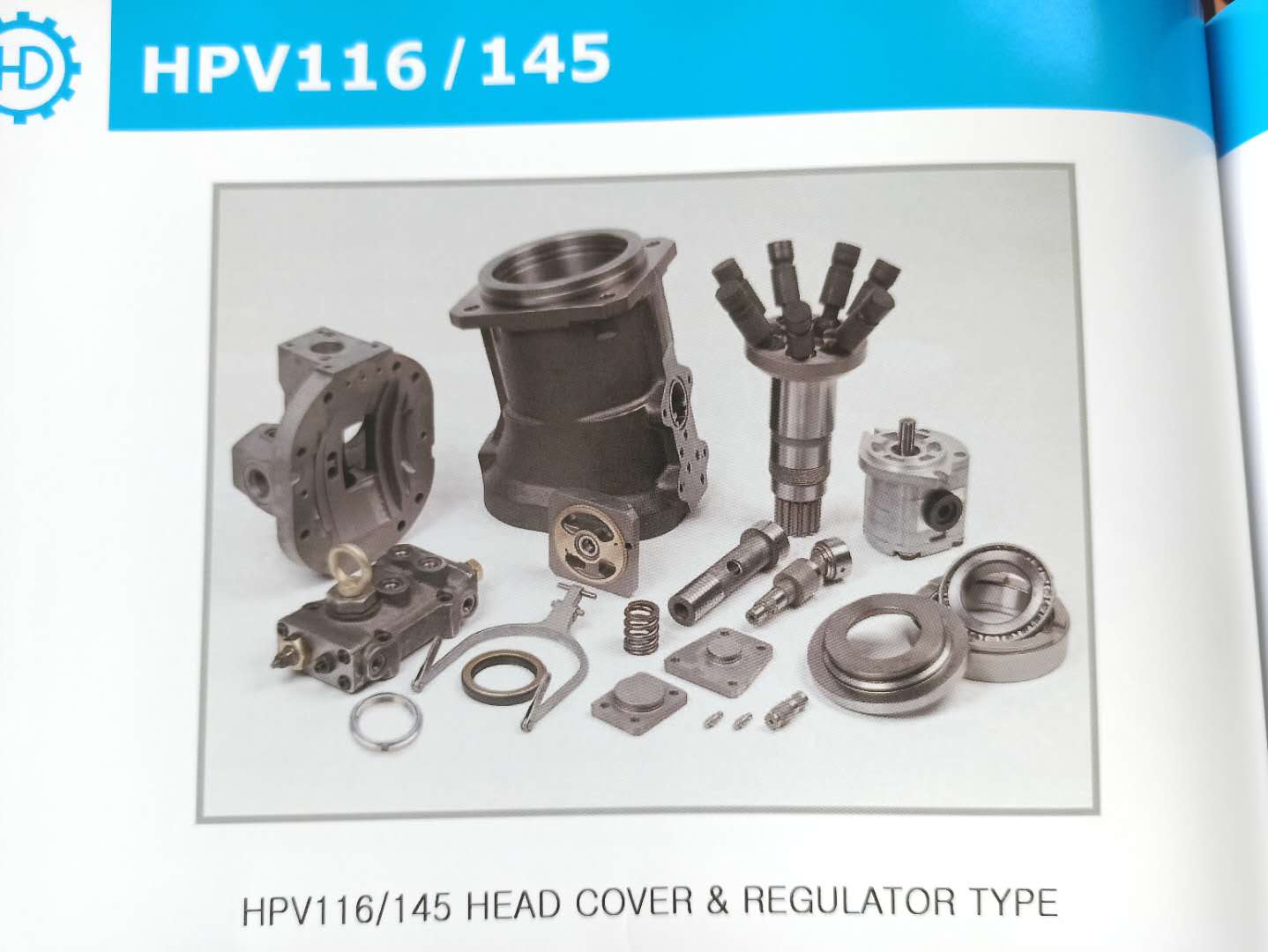 HPV145  HPV116 Hydraulic Pump Parts Head Cover & Regulator Type EX200 EX300-1/2/3 ZAXIS 300/310/330 for Hitachi
