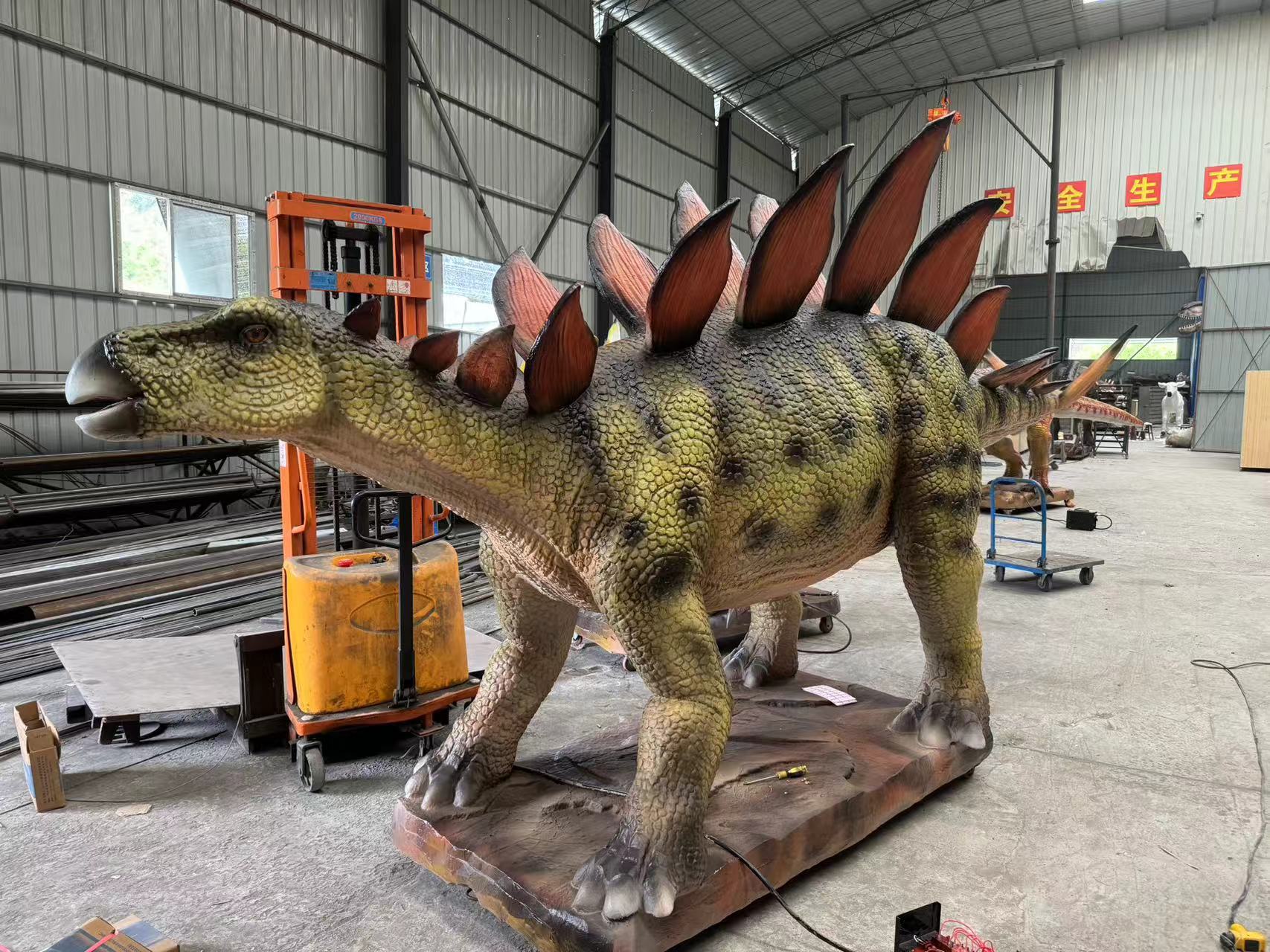 Dino Park High-quality Professional Animatronic Dinosaur Stegosaurus 6m Model