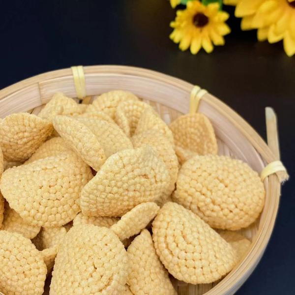 Dos petiscos glutinosos do biscoito do arroz do círculo do OEM textura friável