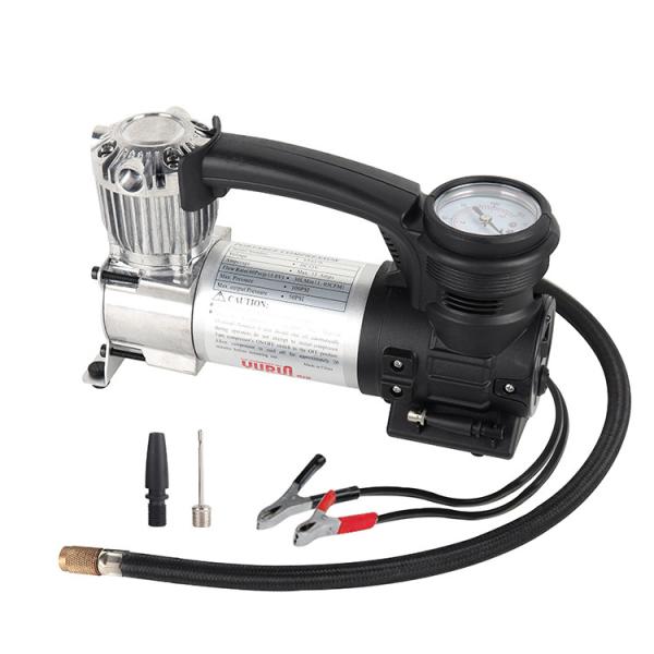 Metal de cilindro único para caminhão off-road 4x4 compressor de ar de prata de alta pressão infladores de pneus de carro