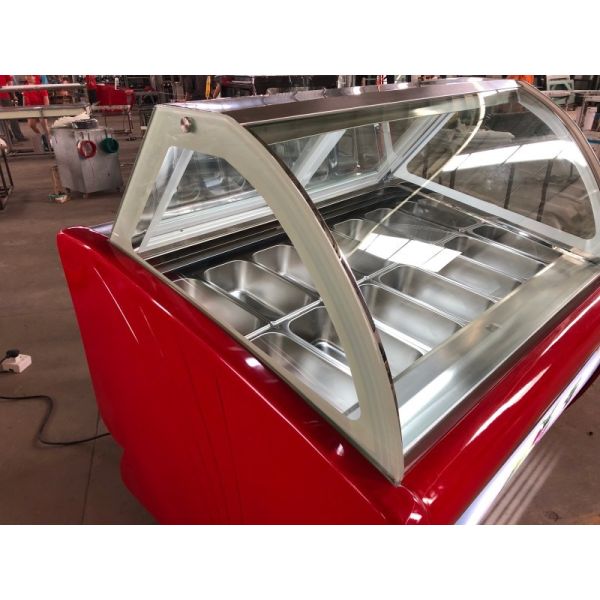 R290a Popsicle Display Freezer Customized Body Color for Gelato Ice Cream