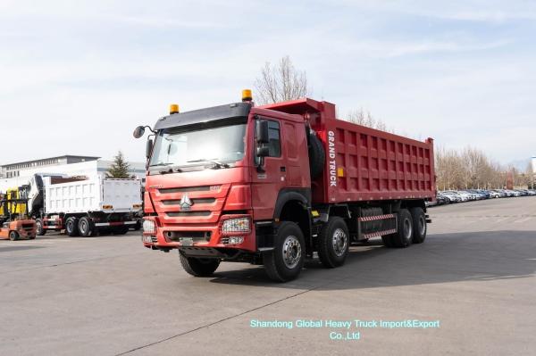  HOWO Dump Truck Tipper Truck 371HP 375HP 8X4 40t-60t Loading with Excellent Condition  for Africa
