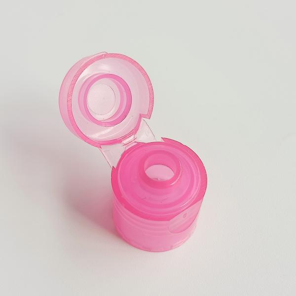 Custom Order 15mm Transparent Cylindrical Plastic Flip Cap for Bottle Closure System
