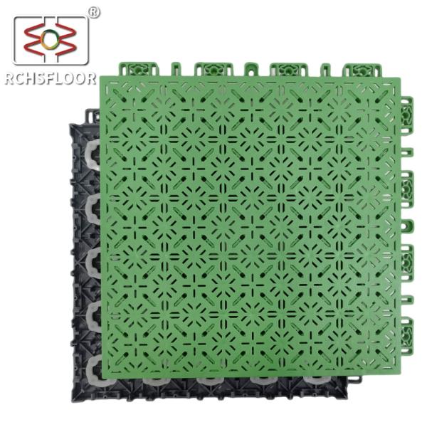 600 g/pc Carreaux de sol de sport extérieur légers et durables, antidérapants 1,8 cm